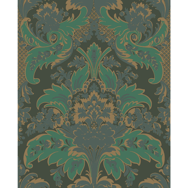 Aldwych Green And Gold by Cole & Son Wallcovering COLE & SON ALBEMARLE PAPER - 100% United Kingdom - Horizontal: - and Vertical: 25.22 20 - Fabric Carolina -