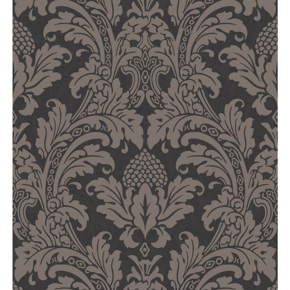 Blake Black And Graphite by Cole & Son Wallcovering COLE & SON ALBEMARLE PAPER - 100% United Kingdom Horizontal: and Vertical: 20.88 21 - Fabric Carolina -