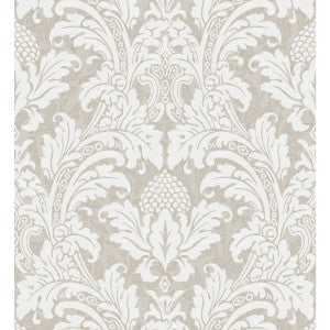Blake White And Silver by Cole & Son Wallcovering