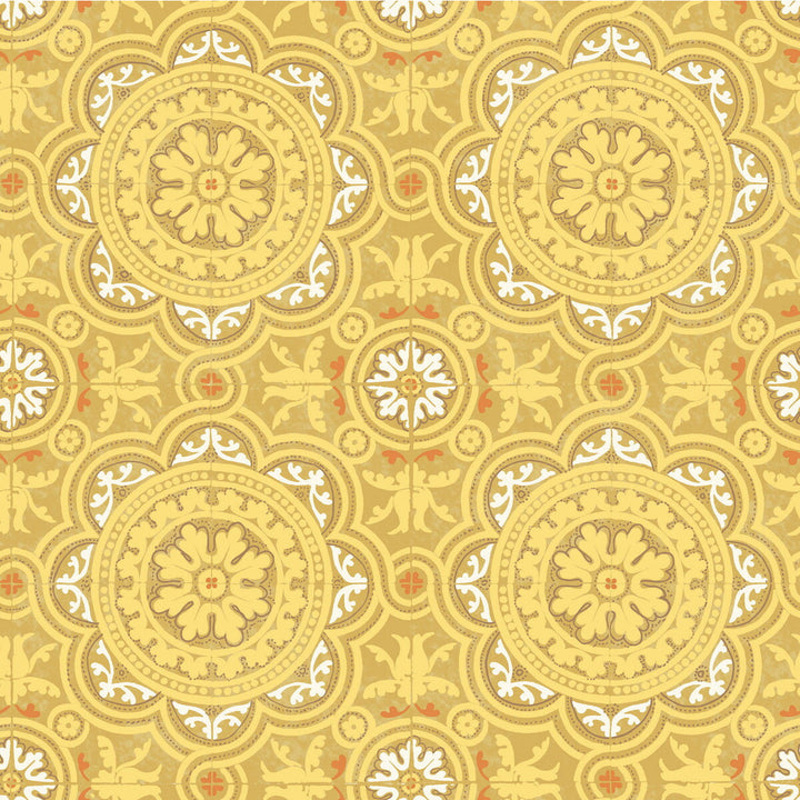 Piccadilly Ochre by Cole & Son Wallcovering COLE & SON ALBEMARLE PAPER - 100% United Kingdom Horizontal: and Vertical: 20.88 21 - Fabric Carolina -