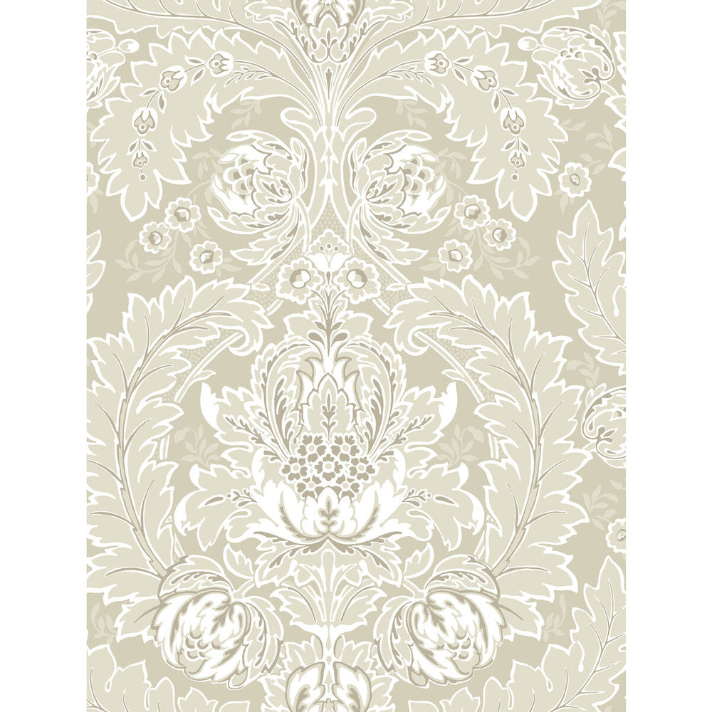 Coleridge Linen And White by Cole & Son Designer Wallcovering COLE & SON ALBEMARLE PAPER - 100% United Kingdom Horizontal: and Vertical: 27.58 21 - Swanky Fabrics -