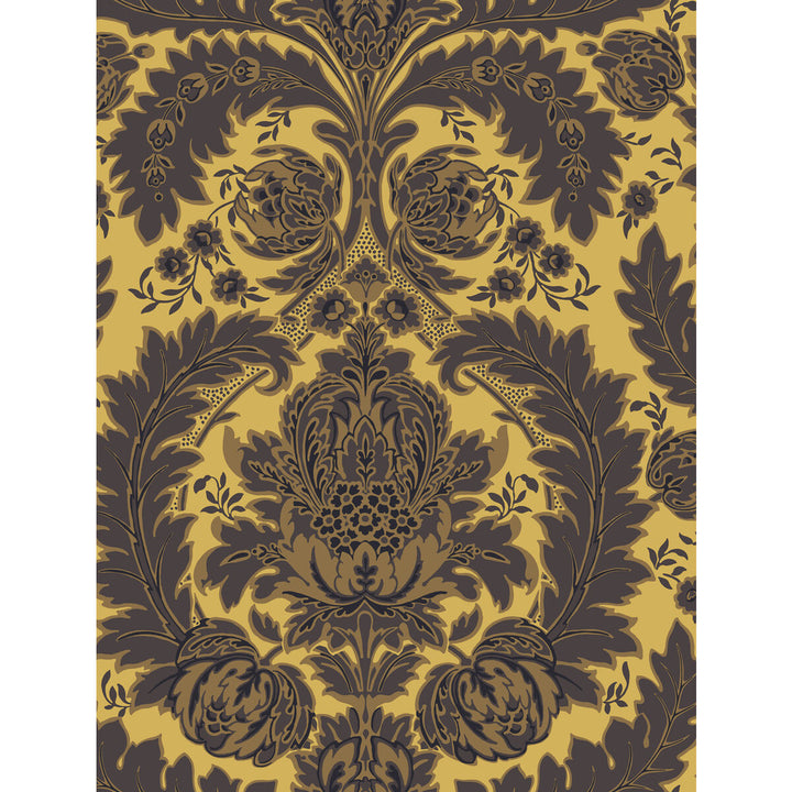 Coleridge Yellow Gold And Black by Cole & Son Wallcovering COLE & SON ALBEMARLE PAPER - 100% United Kingdom - Horizontal: - and Vertical: 27.58 21 - Fabric Carolina -
