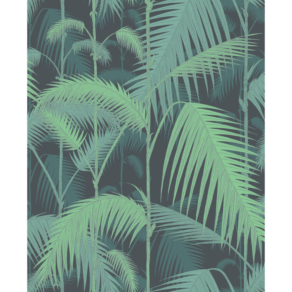 Palm Jungle Green/Black by Cole & Son Wallcovering Cole & Son Wallcovering Palm Jungle Green/BlackWallcovering CONTEMPORARY RESTYLED PAPER - 100% United Kingdom </p><p>Repeat: H: 20.5, V: 25 20.5 - Fabric Carolina -