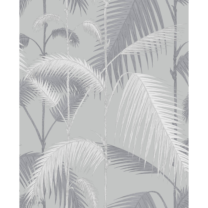 Palm Jungle Lilac & Grey by Cole & Son Wallcovering CONTEMPORARY RESTYLED PAPER - 100% United Kingdom - Horizontal: 20.5 and Vertical: 25 20.5 - Fabric Carolina -