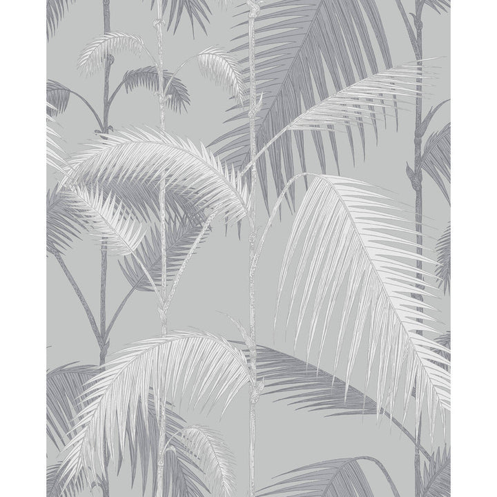 Palm Jungle Lilac & Grey by Cole & Son Designer Wallcovering CONTEMPORARY RESTYLED PAPER - 100% United Kingdom - Horizontal: 20.5 and Vertical: 25 20.5 - Swanky Fabrics -