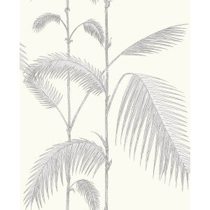 Palm Leaves Grey/White by Cole & Son Wallcovering