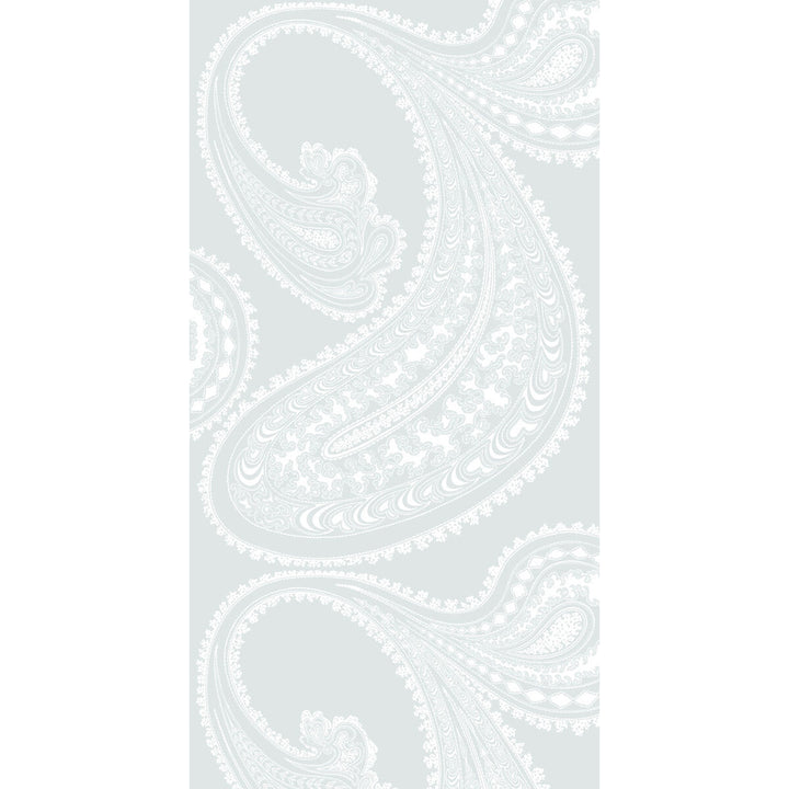 Rajapur Wht/Lt Blue by Cole & Son Wallcovering CONTEMPORARY RESTYLED PAPER - 100% United Kingdom - Horizontal: 21 and Vertical: 30 21 - Fabric Carolina -