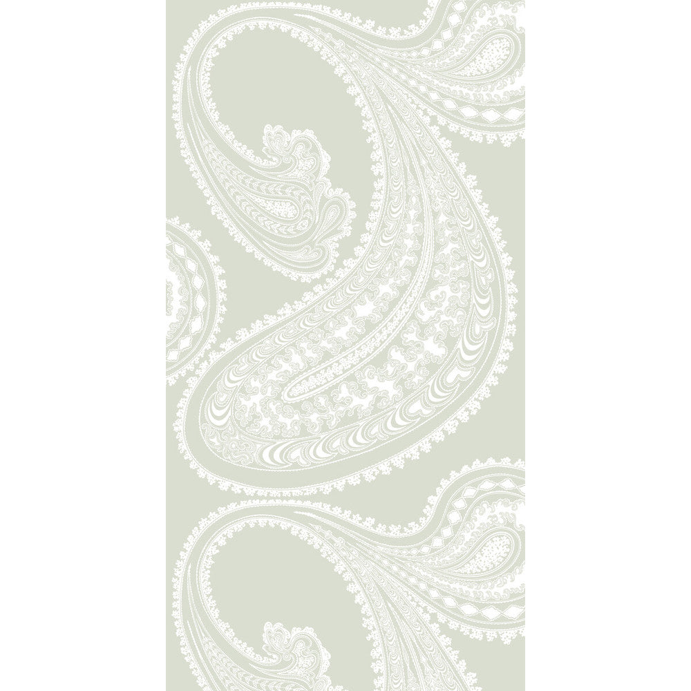 Rajapur White/Olive by Cole & Son Designer Wallcovering CONTEMPORARY RESTYLED PAPER - 100% United Kingdom - Horizontal: 21 and Vertical: 30 21 - Swanky Fabrics -