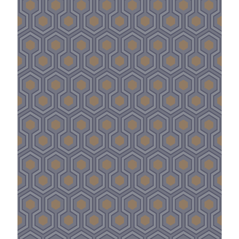 Hicks Hexagon Dk Gry/Bronz by Cole & Son Wallcovering CONTEMPORARY RESTYLED PAPER - 100% United Kingdom Horizontal: 20.5 and Vertical: 4 20.5 - Fabric Carolina -
