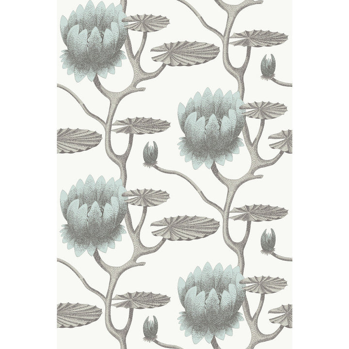 Summer Lily Aqua/White by Cole & Son Wallcovering Cole & Son Wallcovering Summer Lily Aqua/WhiteWallcovering CONTEMPORARY RESTYLED PAPER - 100% United Kingdom </p><p>Repeat: H: 27, V: 19.75 27 - Fabric Carolina -