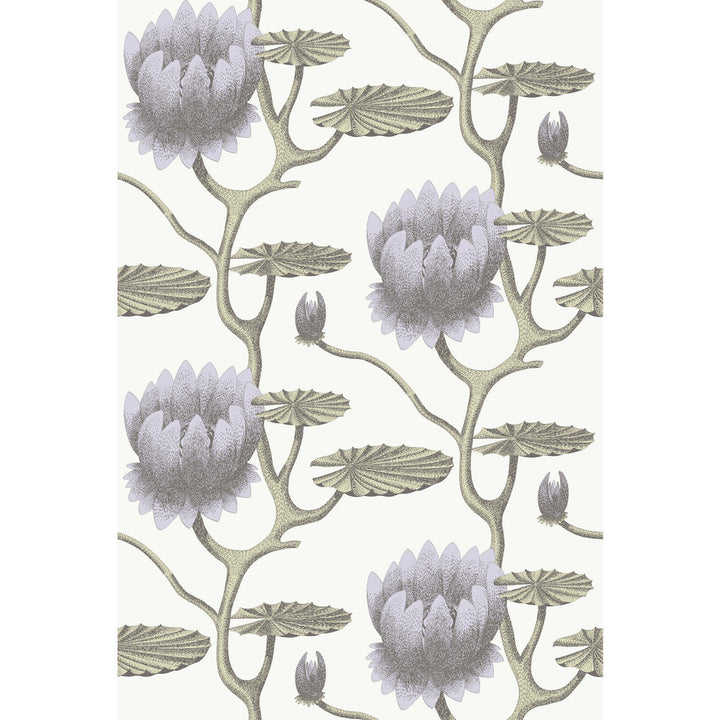Summer Lily Lilac/Grn/Wt by Cole & Son Wallcovering CONTEMPORARY RESTYLED PAPER - 100% United Kingdom Horizontal: 27 and Vertical: 19.75 27 - Fabric Carolina -