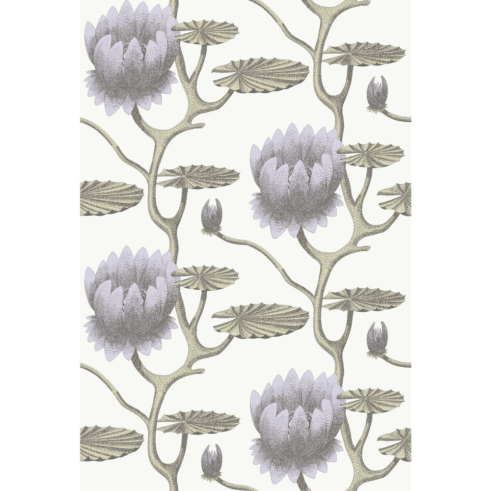 Summer Lily Lilac/Grn/Wt by Cole & Son Wallcovering CONTEMPORARY RESTYLED PAPER - 100% United Kingdom Horizontal: 27 and Vertical: 19.75 27 - Fabric Carolina -