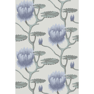 Summer Lily Blu/Aq/Pearl by Cole & Son Wallcovering