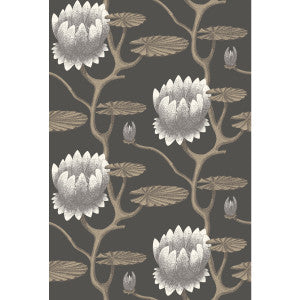 Summer Lily Blk/Wht/Gold by Cole & Son Wallcovering