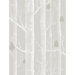 Woods & Pears Grey/Wht/Slvr by Cole & Son Wallcovering