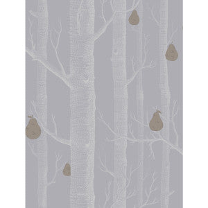 Woods & Pears Slate/Silver by Cole & Son Wallcovering