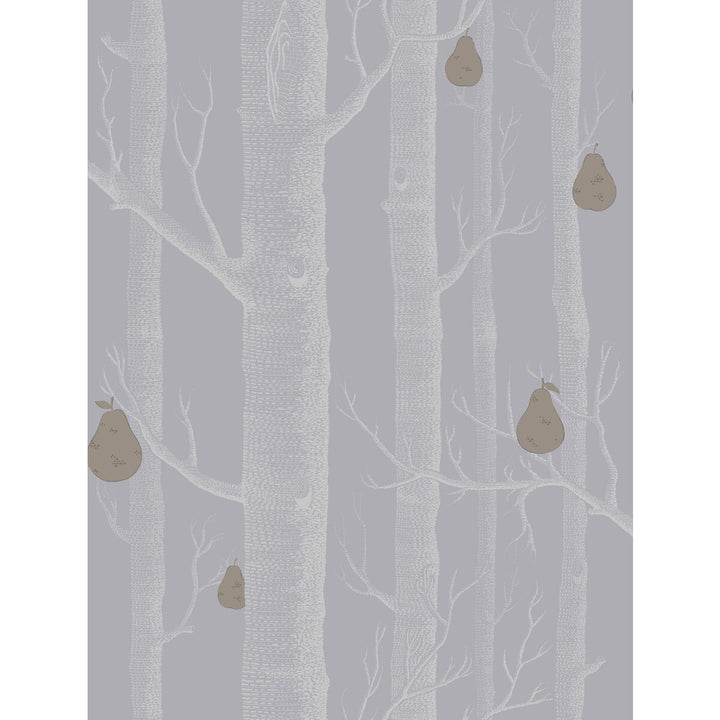 Woods & Pears Slate/Silver by Cole & Son Wallcovering CONTEMPORARY RESTYLED PAPER - 100% United Kingdom Horizontal: 21 and Vertical: 27.5 21 - Fabric Carolina -