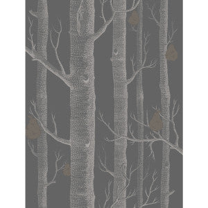 Woods & Pears Gilver/Black by Cole & Son Wallcovering