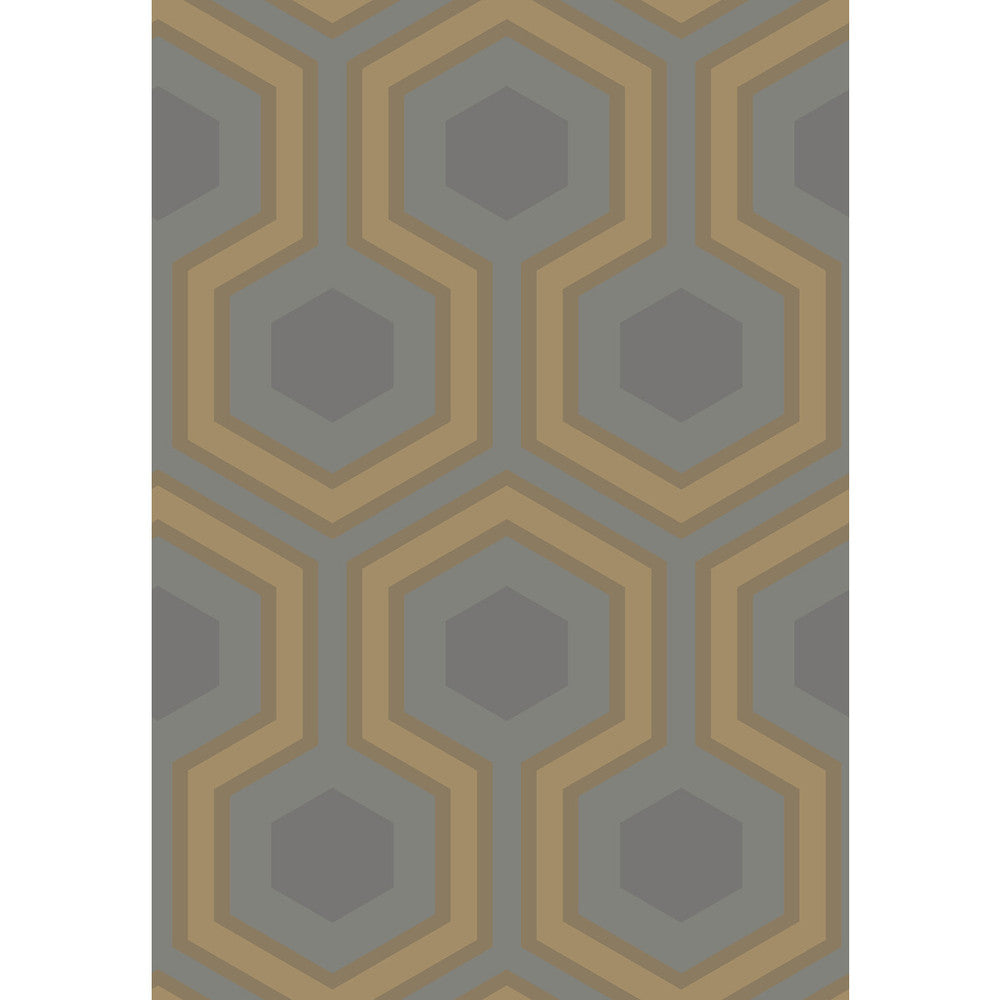 Hicks Grand Slate/Bron by Cole & Son Wallcovering CONTEMPORARY RESTYLED PAPER - 100% United Kingdom - Horizontal: 21 and Vertical: 15 21 - Fabric Carolina -