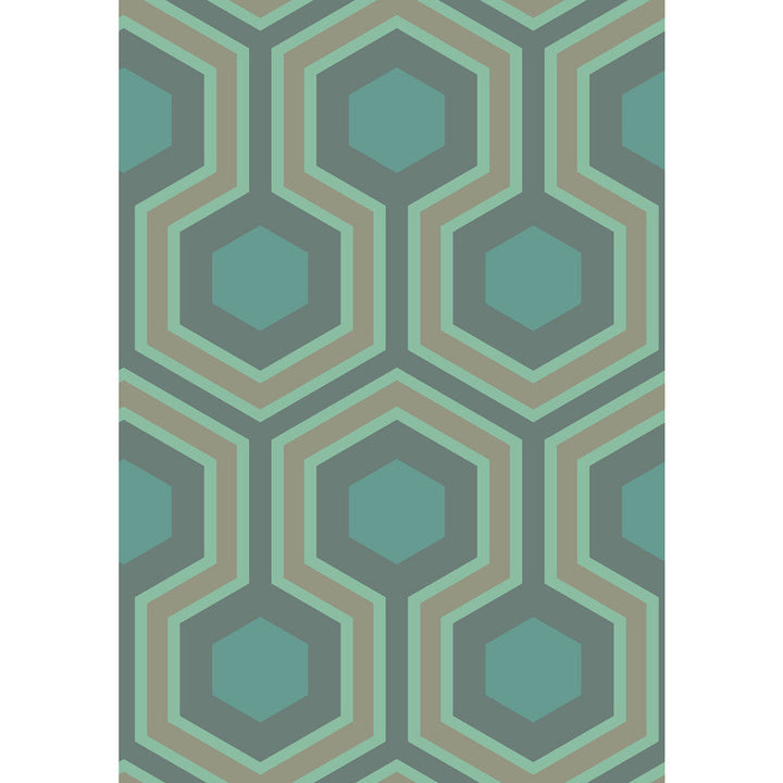 Hicks Grand Green by Cole & Son Wallcovering Cole & Son Wallcovering Hicks Grand GreenWallcovering CONTEMPORARY RESTYLED PAPER - 100% United Kingdom </p><p>Repeat: H: 21, V: 15 21 - Fabric Carolina -