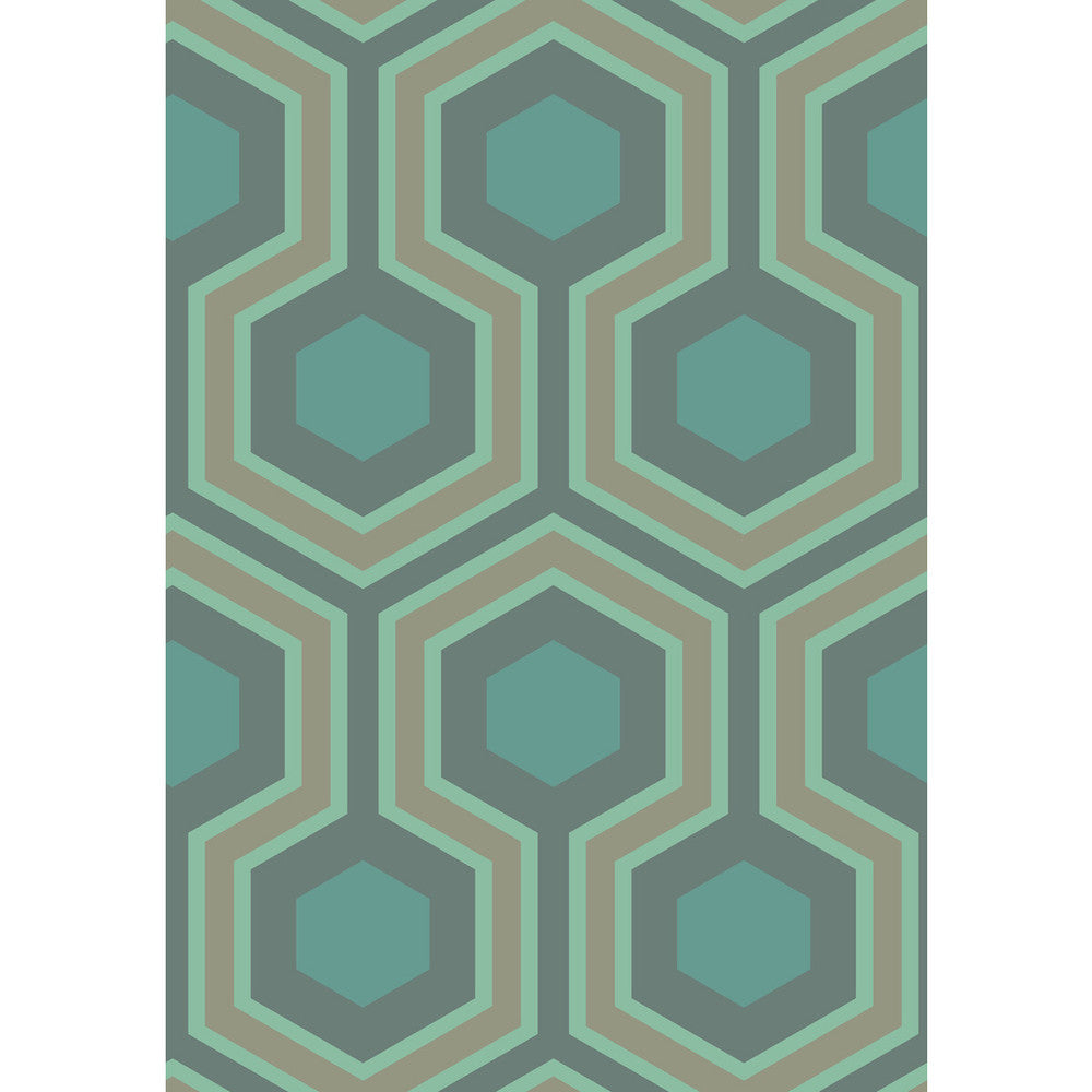 Hicks Grand Green by Cole & Son Wallcovering CONTEMPORARY RESTYLED PAPER - 100% United Kingdom Horizontal: 21 and Vertical: 15 21 - Fabric Carolina -