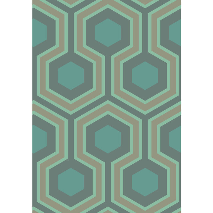 Hicks Grand Green by Cole & Son Wallcovering CONTEMPORARY RESTYLED PAPER - 100% United Kingdom Horizontal: 21 and Vertical: 15 21 - Fabric Carolina -