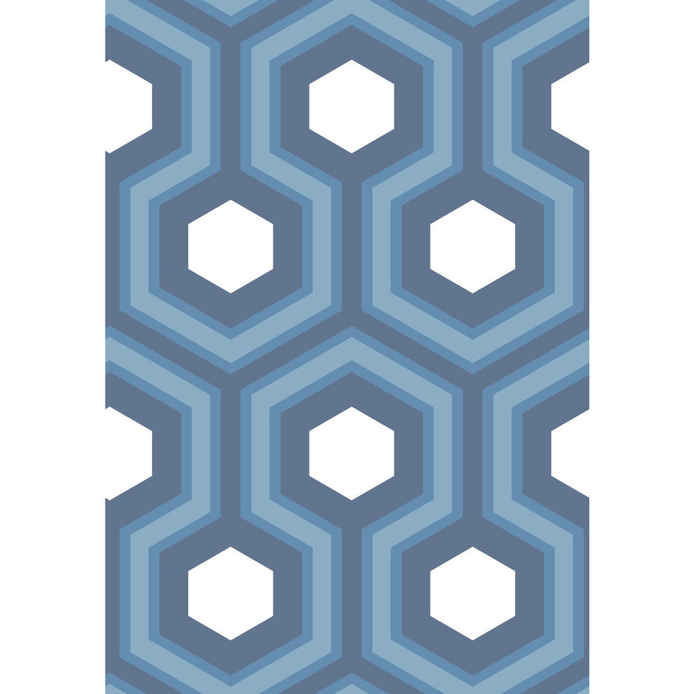 Hicks Grand Blue by Cole & Son Wallcovering CONTEMPORARY RESTYLED PAPER - 100% United Kingdom Horizontal: 21 and Vertical: 15 21 - Fabric Carolina -