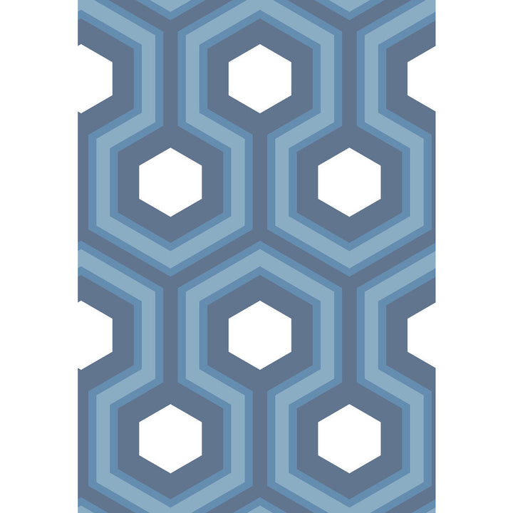 Hicks Grand Blue by Cole & Son Wallcovering CONTEMPORARY RESTYLED PAPER - 100% United Kingdom Horizontal: 21 and Vertical: 15 21 - Fabric Carolina -