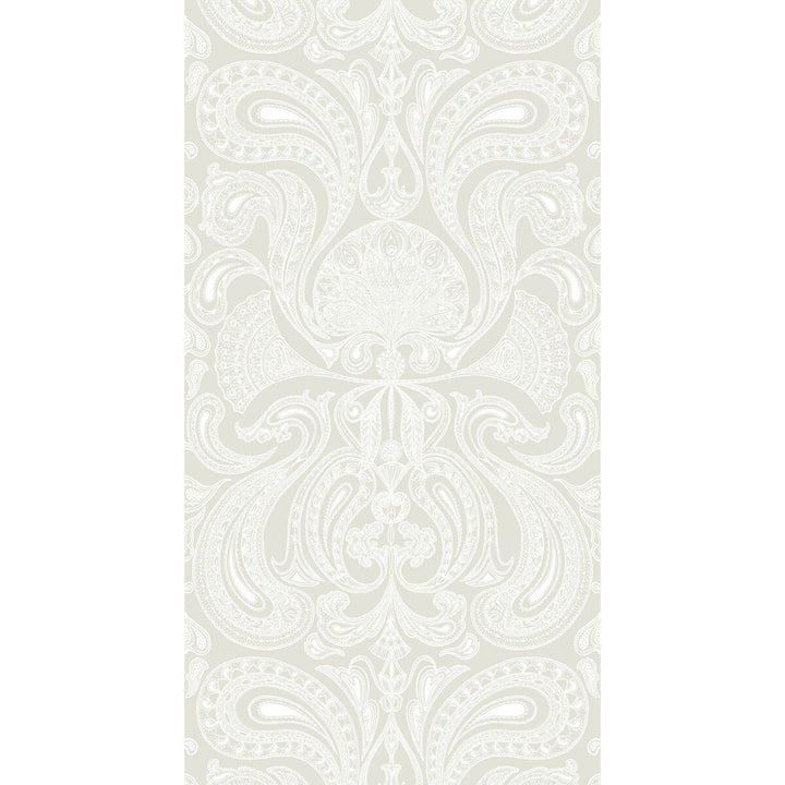 Malabar White/Linen by Cole & Son Wallcovering CONTEMPORARY RESTYLED PAPER - 100% United Kingdom - Horizontal: 21 and Vertical: 30 21 - Fabric Carolina -