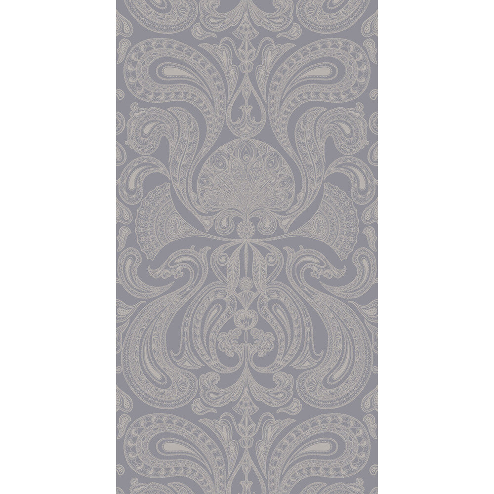 Malabar Silver/Grey by Cole & Son Designer Wallcovering CONTEMPORARY RESTYLED PAPER - 100% United Kingdom Horizontal: 21 and Vertical: 30 21 - Swanky Fabrics -