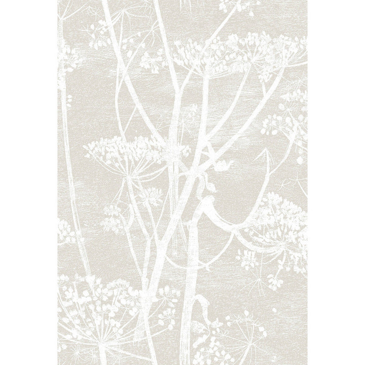 Cow Parsley Linen/White by Cole & Son Designer Wallcovering CONTEMPORARY RESTYLED PAPER - 100% United Kingdom Horizontal: 21 and Vertical: 30 21 - Swanky Fabrics -