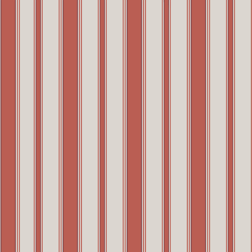 Cambridge Str Red And Sand by Cole & Son Wallcovering COLE & SON FESTIVAL STRIPES PAPER - 100% United Kingdom - Horizontal: 0 and Vertical: 0 21 - Fabric Carolina -