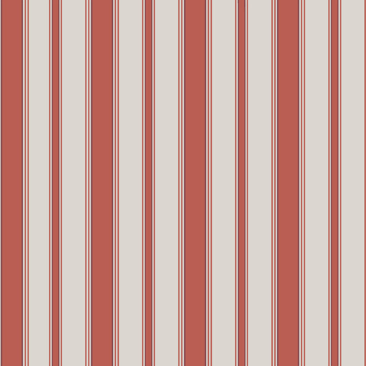 Cambridge Str Red And Sand by Cole & Son Wallcovering COLE & SON FESTIVAL STRIPES PAPER - 100% United Kingdom Horizontal: 0 and Vertical: 0 21 - Fabric Carolina -