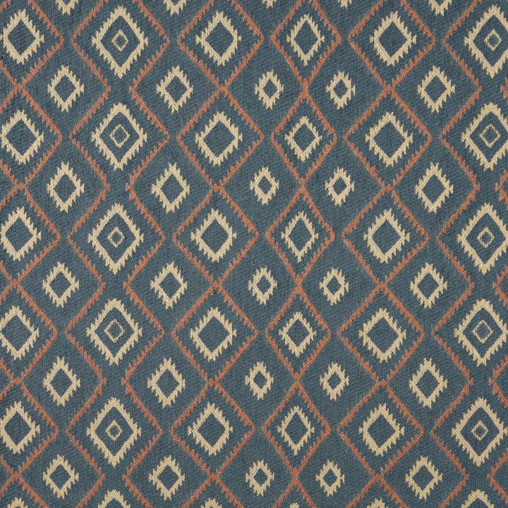 9749 Baja Blue by Charlotte Fabric Painted Desert Chenilles 79% Olefin, 21% Polyester Made In USA Exceeds 100,000 Wyzenbeek Rubs (Heavy Duty) Horizontal: 9.0" x Vertical: 5.0" 54 Inches - Fabric Carolina -