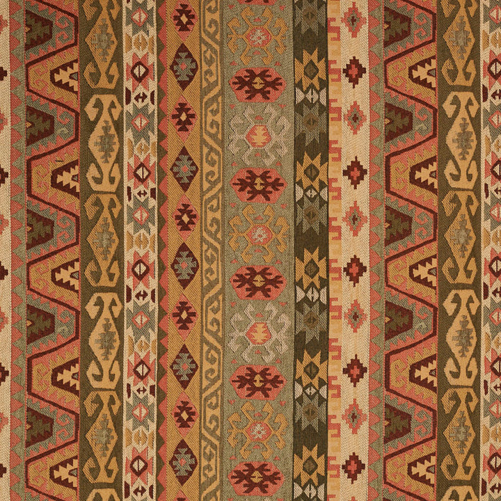 9759 Aztec Verde by Charlotte Fabric Painted Desert Chenilles 81% Olefin, 19% Polyester Made In USA Exceeds 100,000 Wyzenbeek Rubs (Heavy Duty) Horizontal: 25.0" x Vertical: 7.0" 54 Inches - Fabric Carolina -