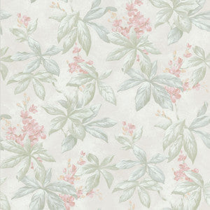 Nadine Pastel Leaf Blossom Trail Wallpaper by Mirage