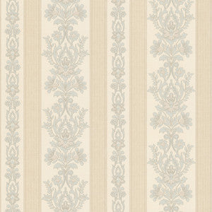 Kensington Light Blue Stripe Wallpaper by Mirage