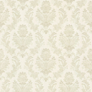 Capulet Light Green Silk Damask Wallpaper by Mirage