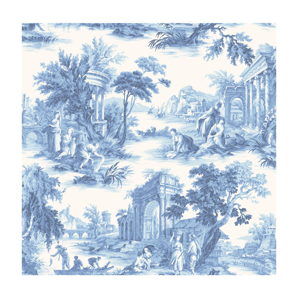 Villandry Cobalt Blue by Cole & Son Wallcovering - PAPER - 100% United Kingdom - Horizontal: - and Vertical: 26.8 27 - Fabric Carolina -