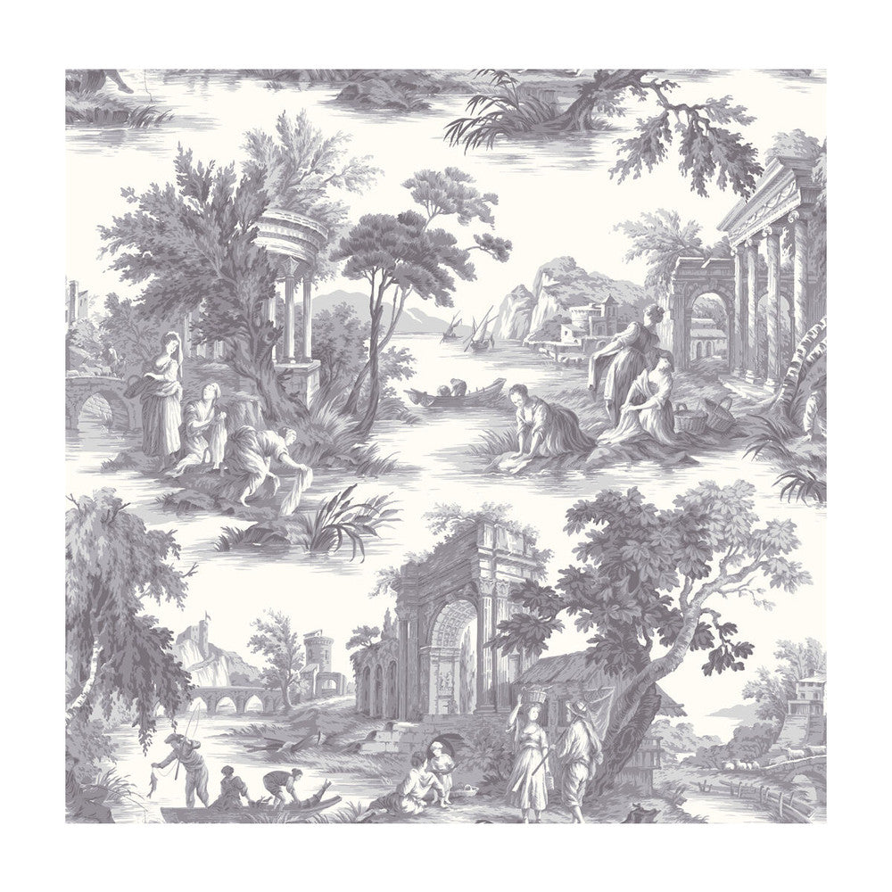 Villandry Charcoal by Cole & Son Designer Wallcovering PAPER - 100% United Kingdom Horizontal: and Vertical: 26.8 27 - Swanky Fabrics -