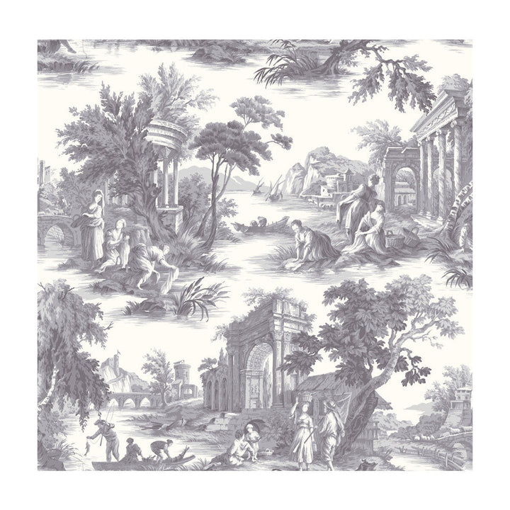 Villandry Charcoal by Cole & Son Designer Wallcovering PAPER - 100% United Kingdom Horizontal: and Vertical: 26.8 27 - Swanky Fabrics -