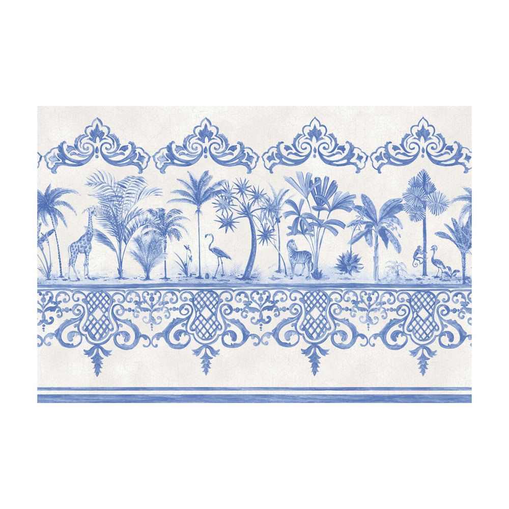 Rou Border Cobalt Blue by Cole & Son Wallcovering PAPER - 100% United Kingdom Horizontal: and Vertical: 20.5 - Fabric Carolina -