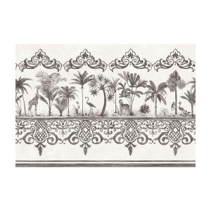 Rou Border Charcoal by Cole & Son Wallcovering