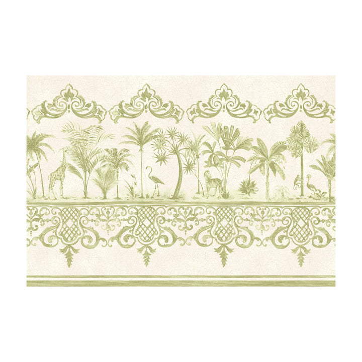 Rou Border Old Olive by Cole & Son Wallcovering PAPER - 100% United Kingdom Horizontal: and Vertical: 20.5 - Fabric Carolina -