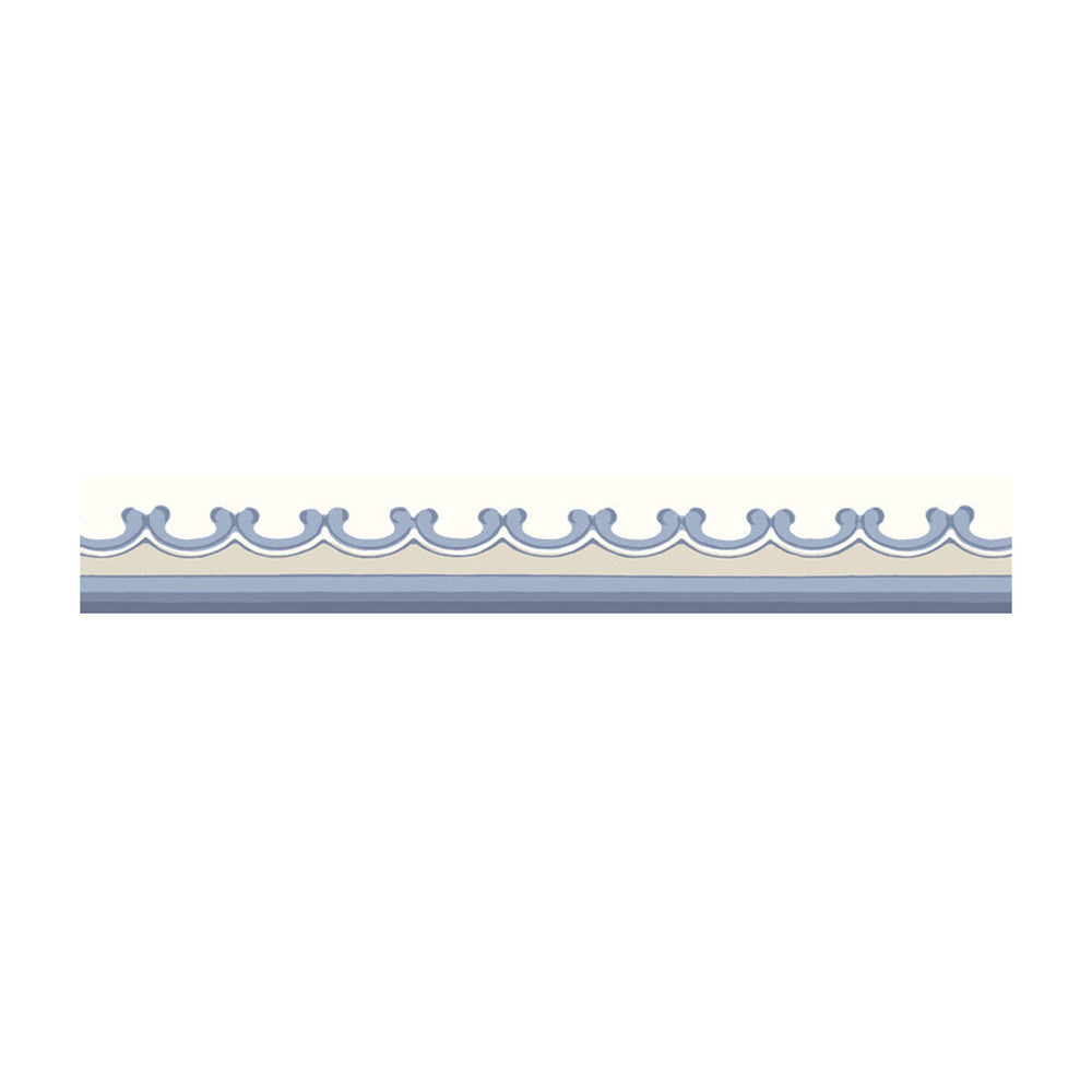 Broderie Border Blue by Cole & Son Wallcovering - PAPER - 100% United Kingdom - Horizontal: - and Vertical: - 1.6 - Fabric Carolina -
