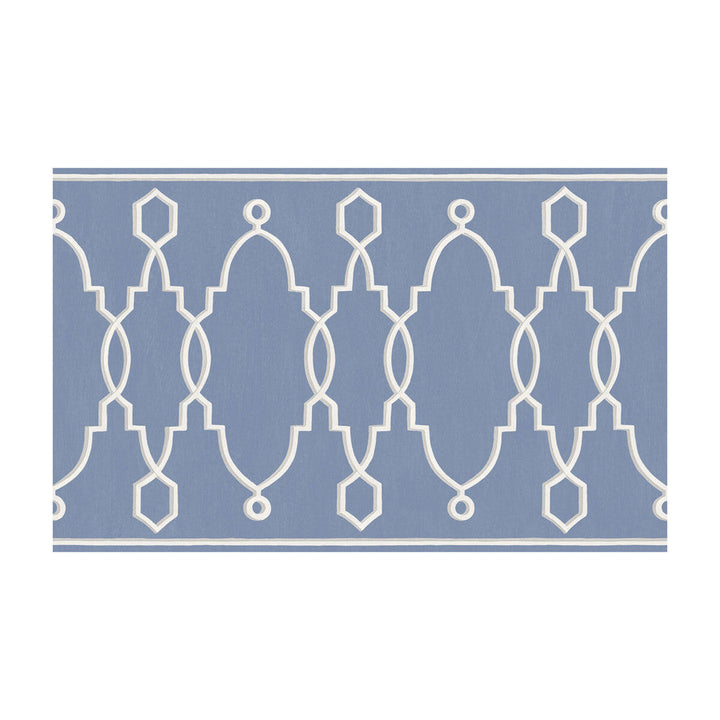 Parterre Border Cobalt Blue by Cole & Son Designer Wallcovering PAPER - 100% United Kingdom Horizontal: and Vertical: 15.7 - Swanky Fabrics -