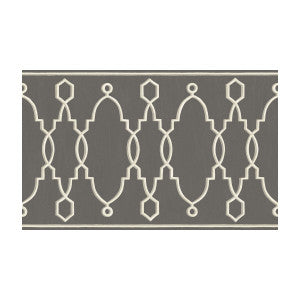 Parterre Border Charcoal by Cole & Son Wallcovering