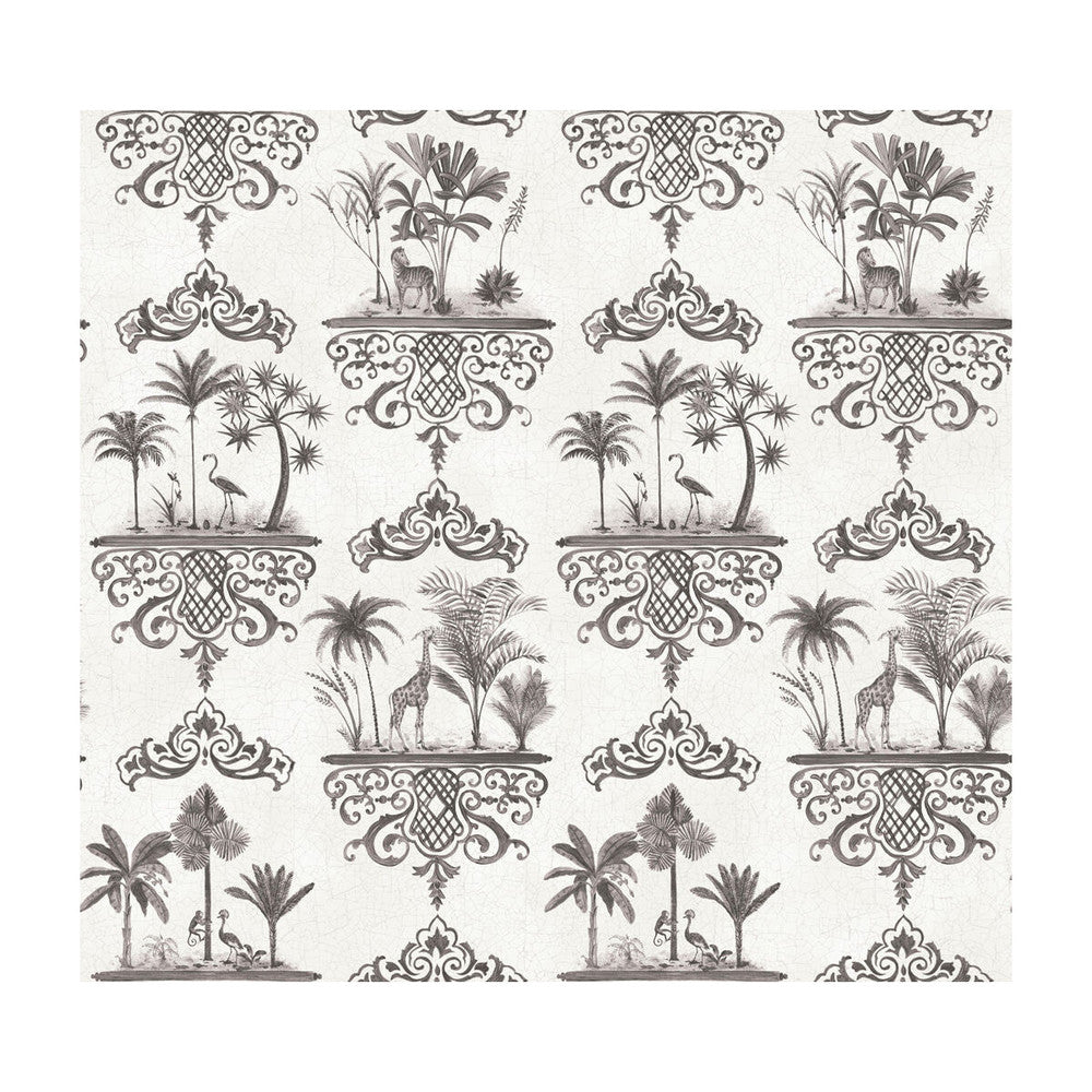 Rousseau Charcoal by Cole & Son Wallcovering - PAPER - 100% United Kingdom - Horizontal: - and Vertical: 25.2 27 - Fabric Carolina -