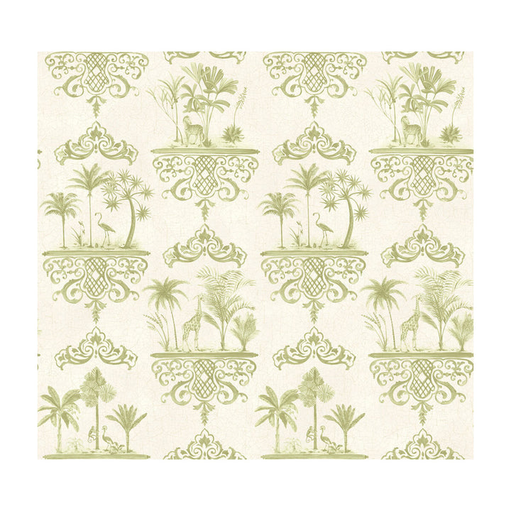 Rousseau Old Olive by Cole & Son Wallcovering PAPER - 100% United Kingdom Horizontal: and Vertical: 25.2 27 - Fabric Carolina -