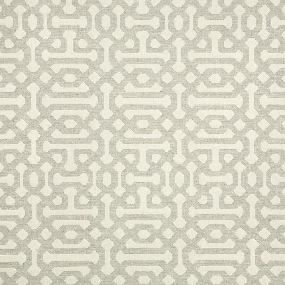 45991-0002 Fretwork Pewter by Sunbrella Fabric Sunbrella Elements - Decorative Sunbrella® Acrylic, Sunbrella® Polyester, Sunbrella® Non-Phthalate PVC USA or Imported 5-Year Horizontal: 7 in. and Vertical: 14.7 in. 54 in. - Fabric Carolina -